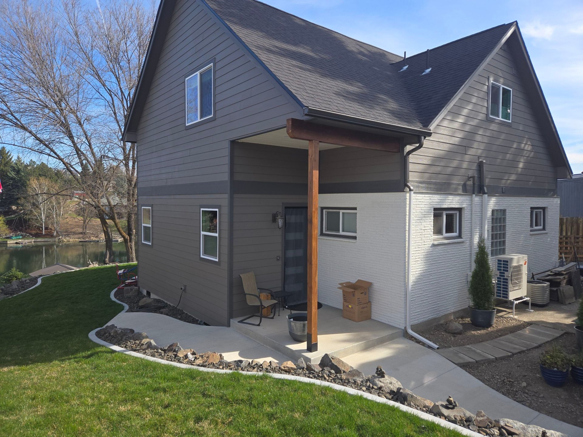 Completed exterior painting project in Spokane area