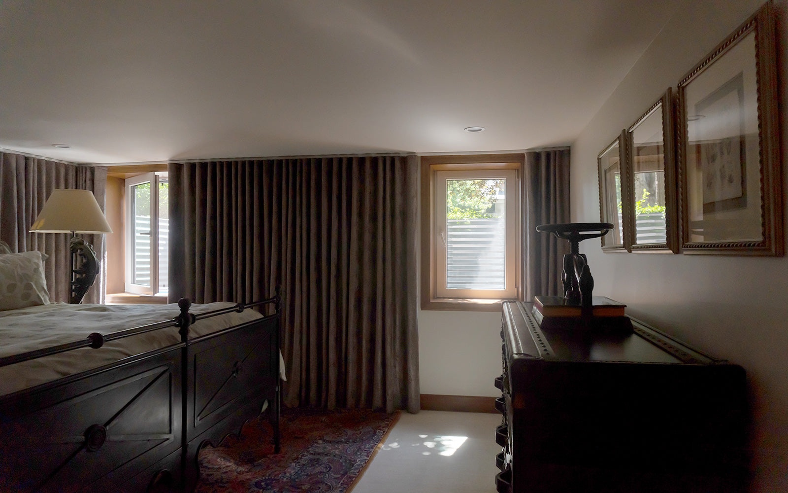 Finished basement bedroom with egress window in Spokane home
